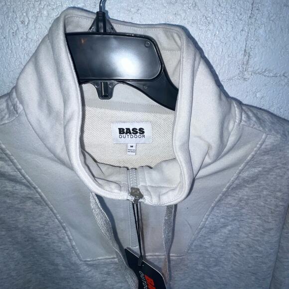 Bass Outdoor Women's  Batona French Terry Half Zip Sweatshirt grey medium - Picture 5 of 8